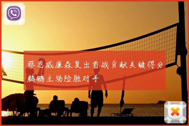 蔡恩威廉森复出首战贡献关键得分鹈鹕主场险胜对手