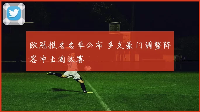 欧冠报名名单公布 多支豪门调整阵容冲击淘汰赛